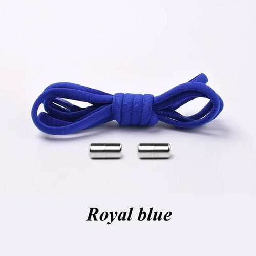 100cm Elastic No Tie Shoelaces Metal Lock Shoe Laces For Kids Adult